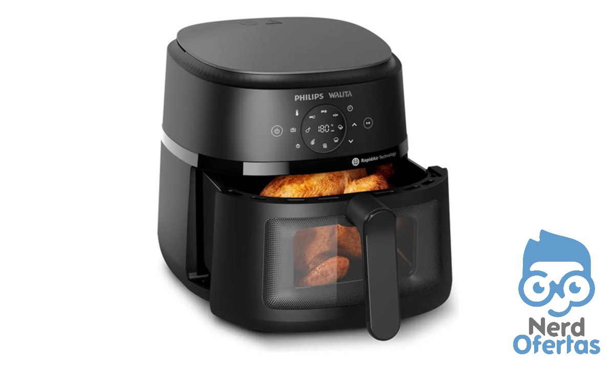 ➡️ Fritadeira Airfryer Digital Philips Walita NA230/00 6,2 LITROS