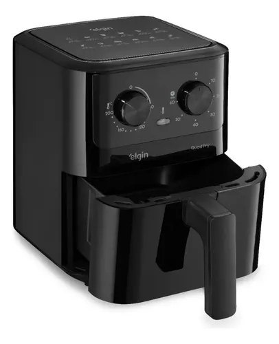 ➡️ Fritadeira Elétrica Air Fryer Quad Fry 4,2 L,1400w Preto Elgin 110V