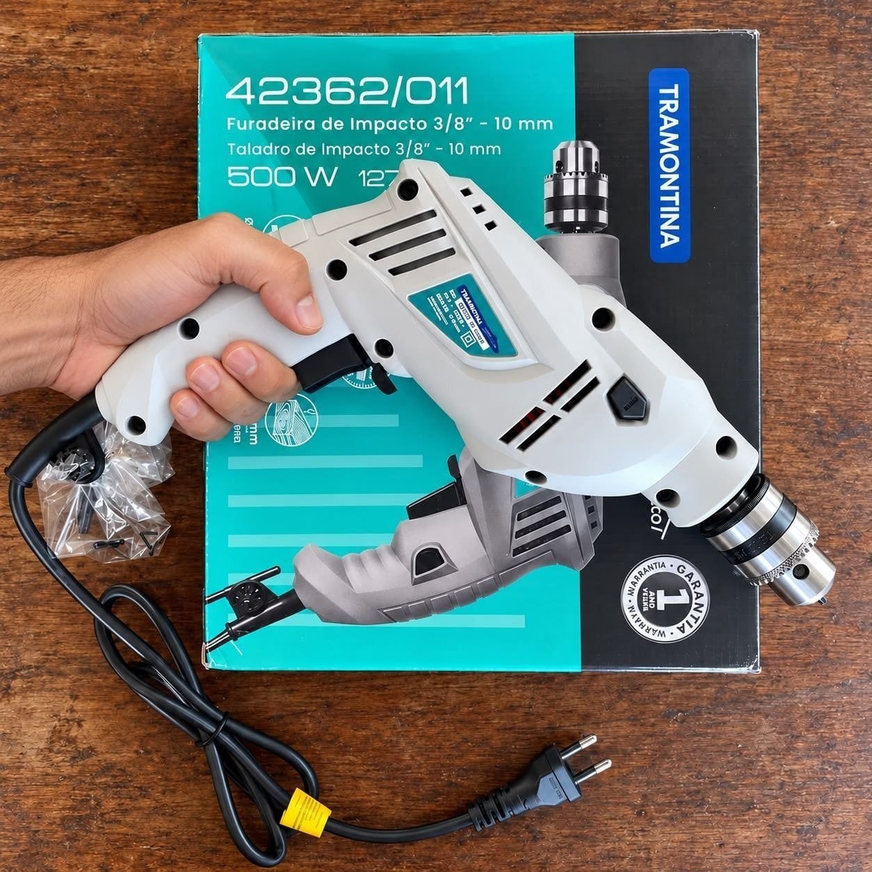 Furadeira De Impacto 500 W 3/8 Tramontina