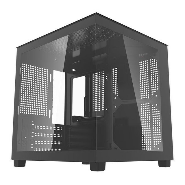 ⚠️ GABINETE GAMER AQUÁRIO AIGO APOLLO A275, MINI-TOWER, LATERAL DE VIDRO, PRETO, AC-A275-B-HQ1