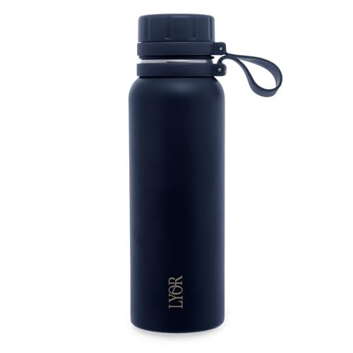 ➡️ Garrafa Térmica Lyor De Aço Inox Explorer Azul