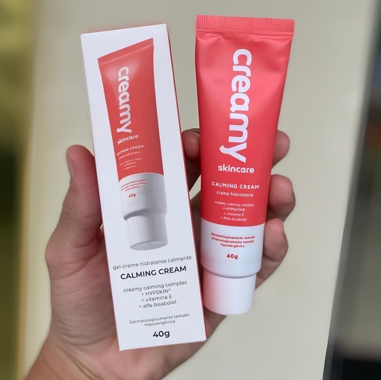 Gel Creme Hidratante Calmante Facial - Calming Cream - Creamy Skincare - 40g