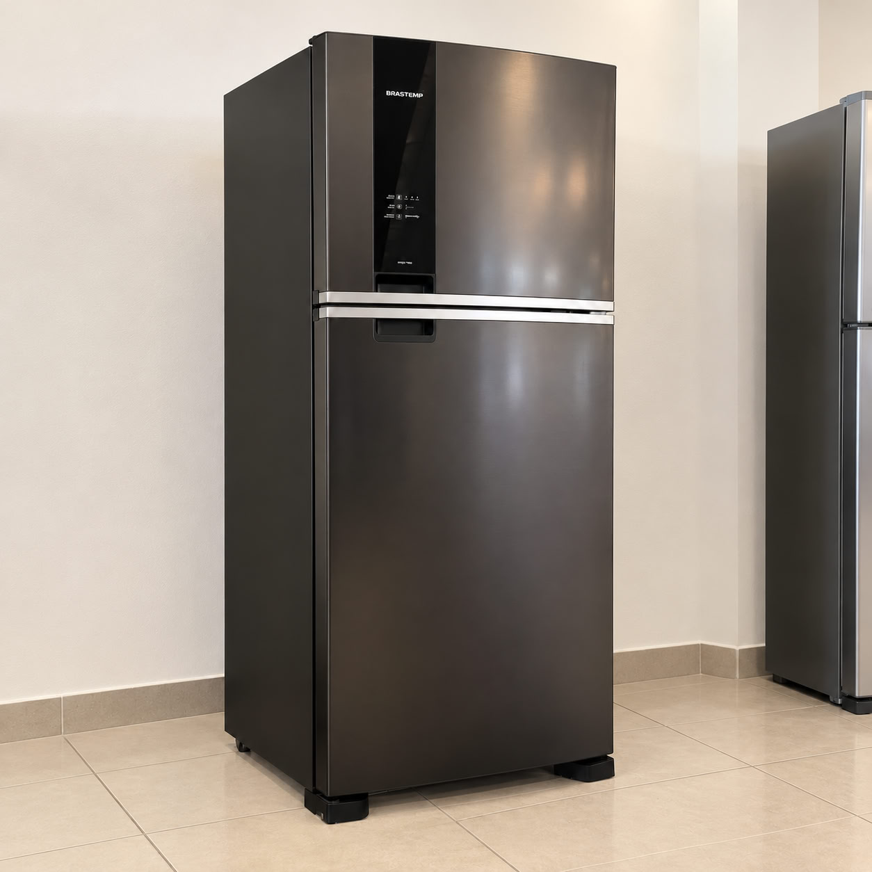 Geladeira Brastemp Brm55fe Frost Free Duplex 463l Preta Preto