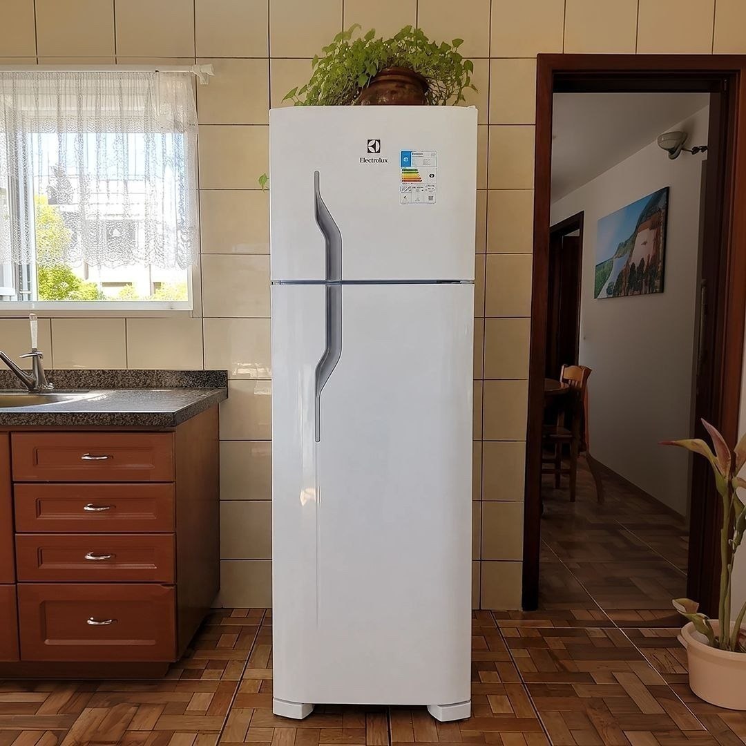 Geladeira Electrolux Cycle Defrost 260L Super Freezer Duplex Branca DC35A*