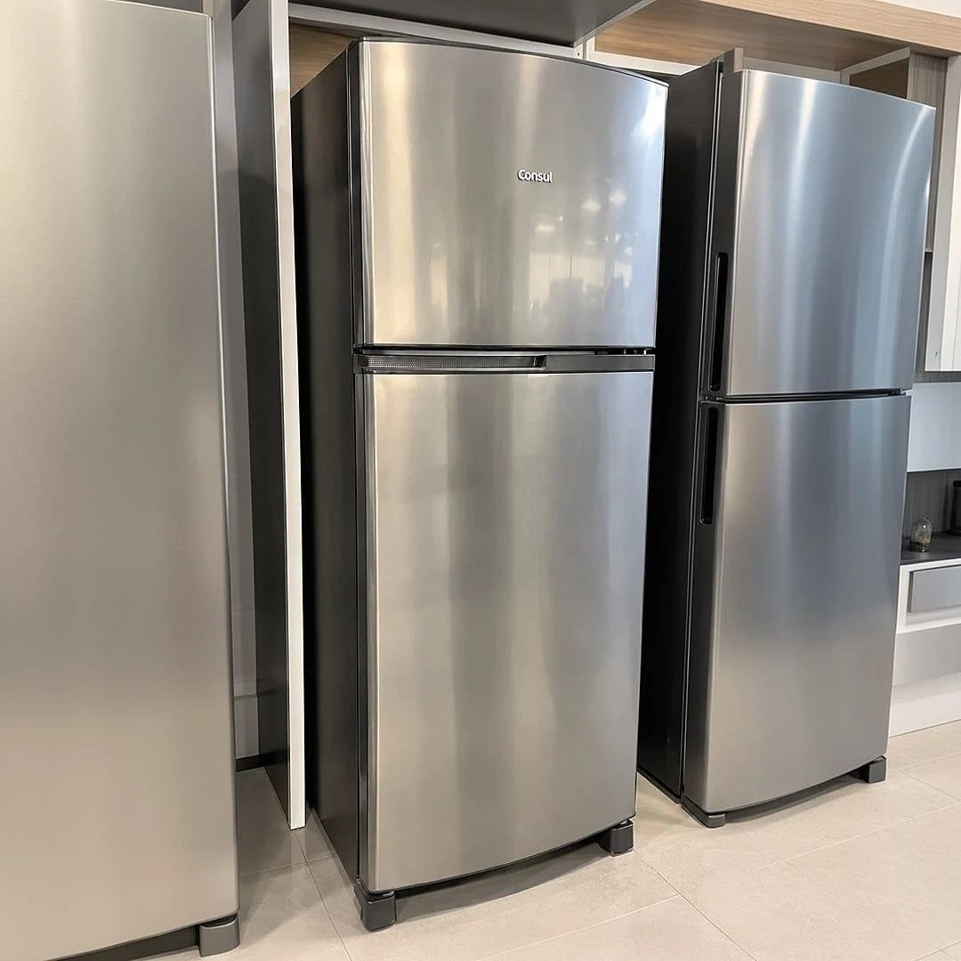 Geladeira Frost Free Duplex 333 Litros Inox Consul - CRM40MK 127V
