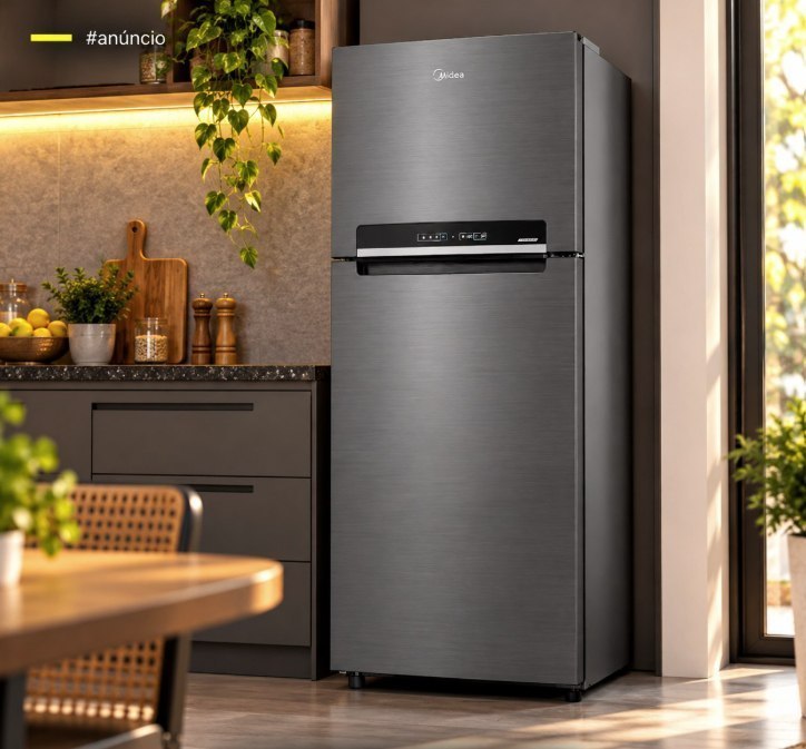 Geladeira Frost Free Duplex 394L Inverter Inox