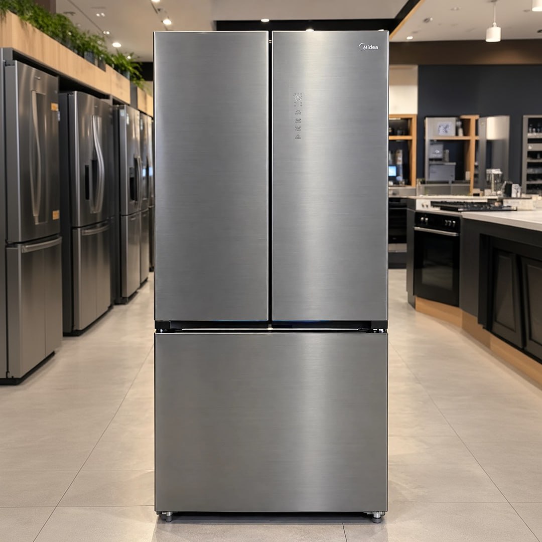 Geladeira Frost Free Multidoor 672l Inverter Cor Inox Midea RM905