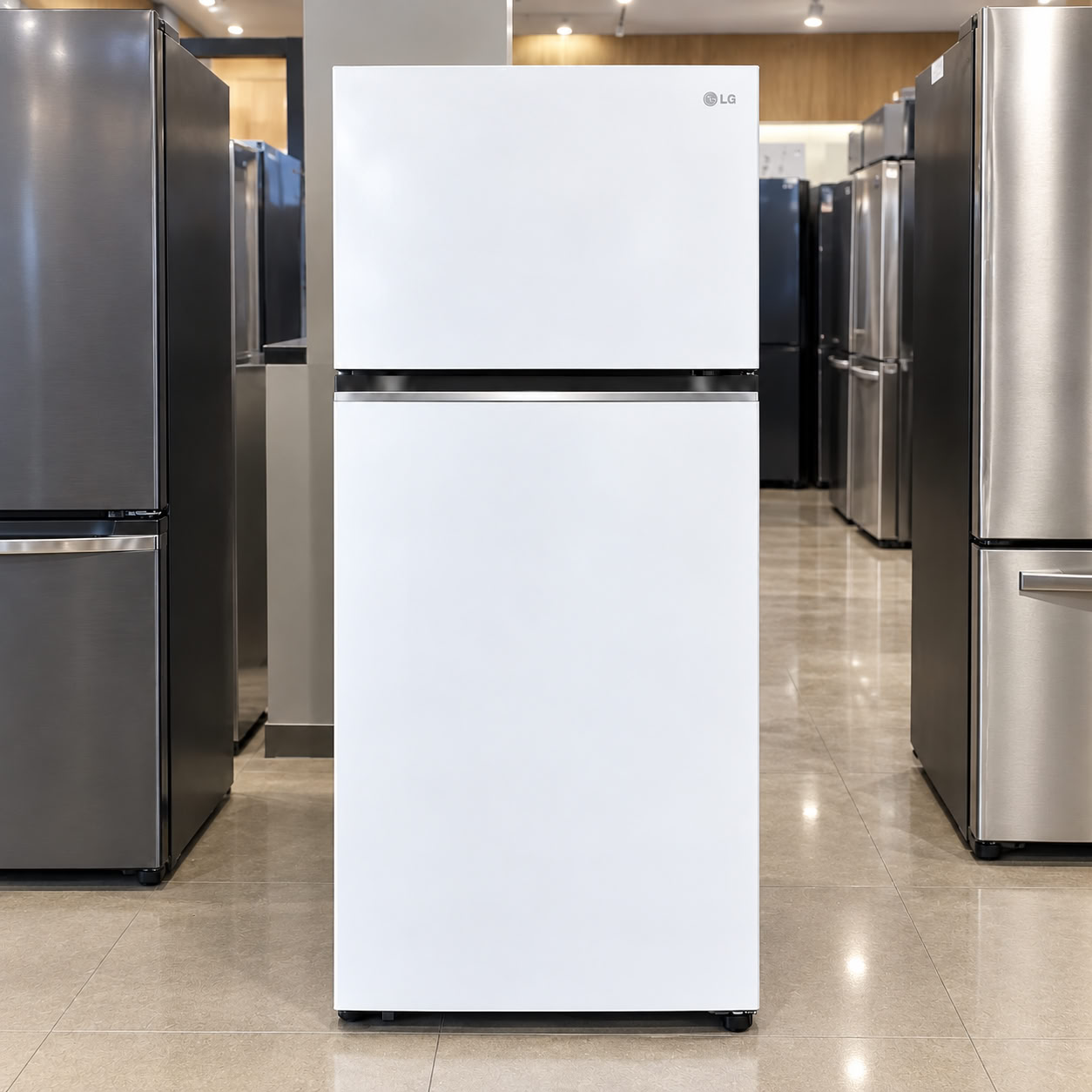 Geladeira LG Frost Free Inverter 375l Duplex Gn-b372pqw2 Cor Branco 220V