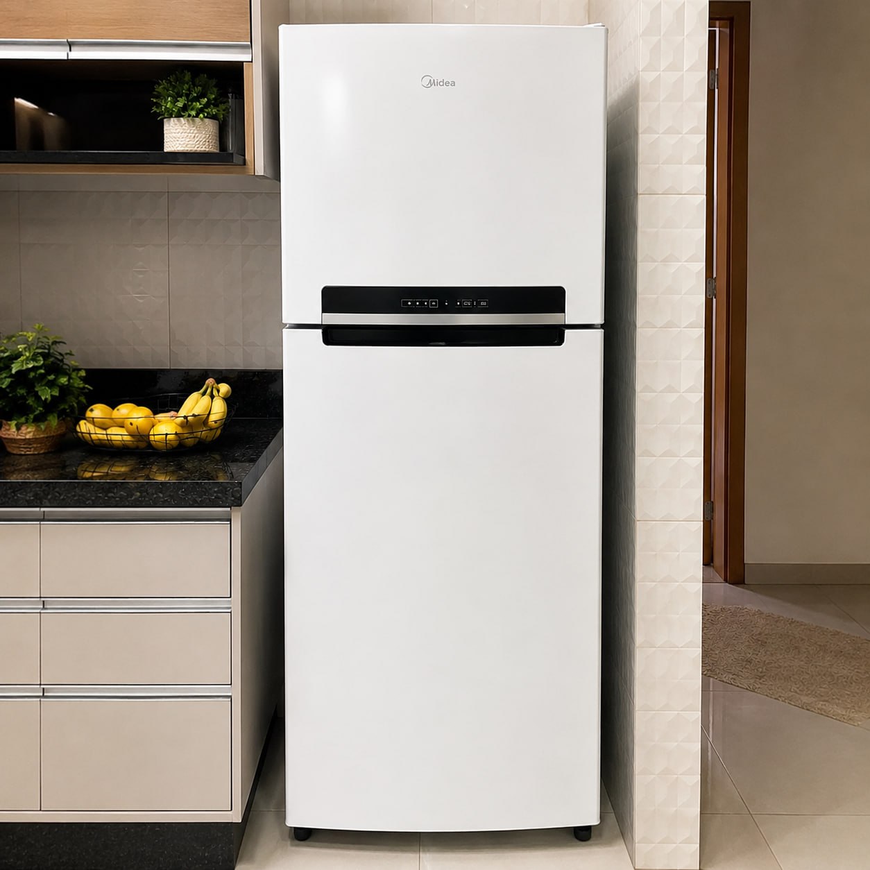Geladeira Midea Rt554 Duplex Branca 410l Cycle Defrost Branco*