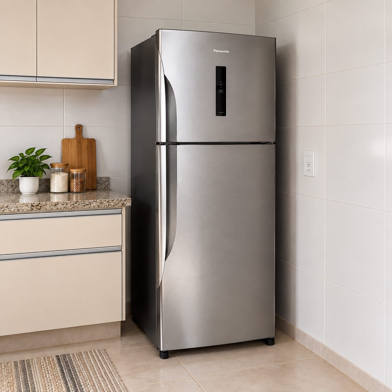 Geladeira Panasonic Nr-bt41pd1xa 387l Frost Free Duplex