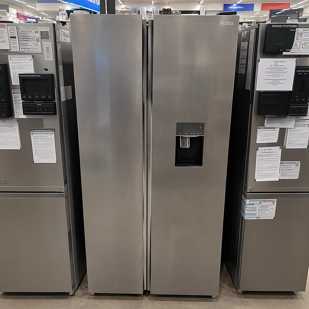 Geladeira Philco Prf535id Side By Side Inverter 434l Cor Inox 127V