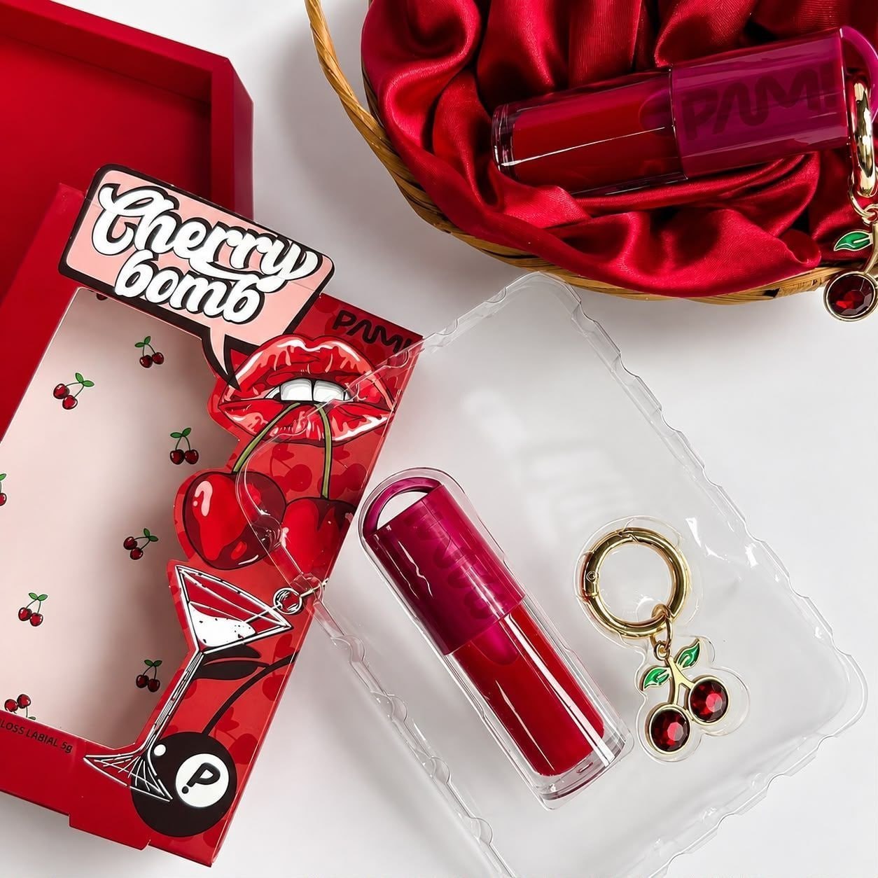 Gloss Labial Cherry Bomb Pam By Pamella 5g