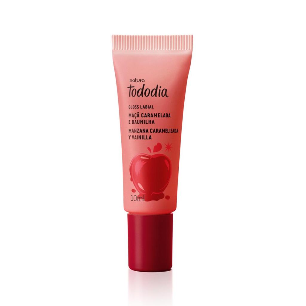 GLOSS LABIAL NATURA TODODIA MAÇÃ CARAMELADA E BAUNILHA 10 ML