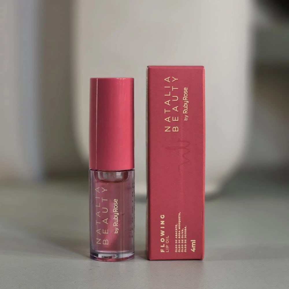 Gloss Natalia Beauty by Ruby Rose® Lip Oil Flowing Hidratação Labial Brilho Natural 4ml