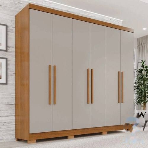 ➡️ Guarda-roupa Casal 6 Portas 2 Gavetas França Espresso Móveis