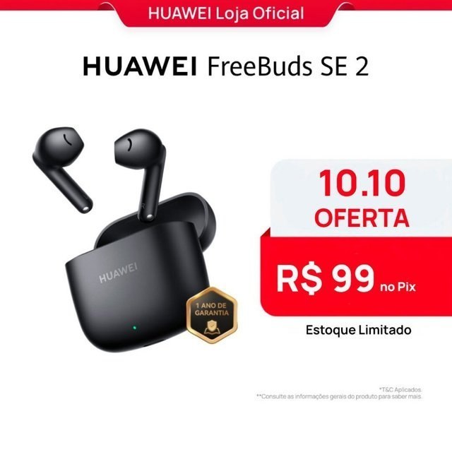 ⚠️ HUA⁠WEI FREE⁠BUDS SE 2 ATÉ 40 HO⁠RAS DE BAT⁠ERIA