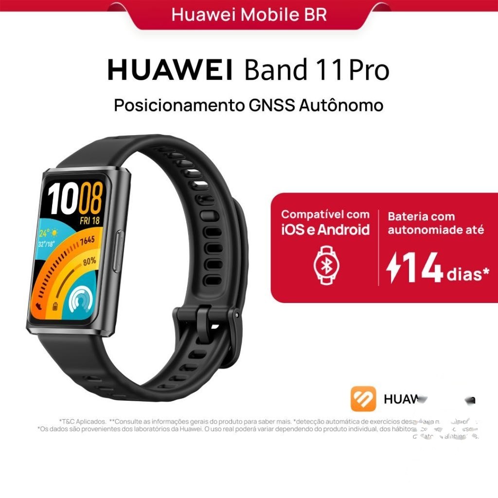 ➡️ HUAWEI BAND 11 PRO | SMARTWATCH RELOGIO | POSICIONAMENTO GNSS AUTÔNOMO | 1,62 POLEGADAS A...