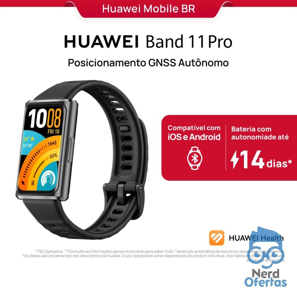 ⚠️ HUAWEI BAND 11 PRO | SMARTWATCH RELOGIO | POSICIONAMENTO GNSS AUTÔNOMO | 1,62 POLEGADAS A...