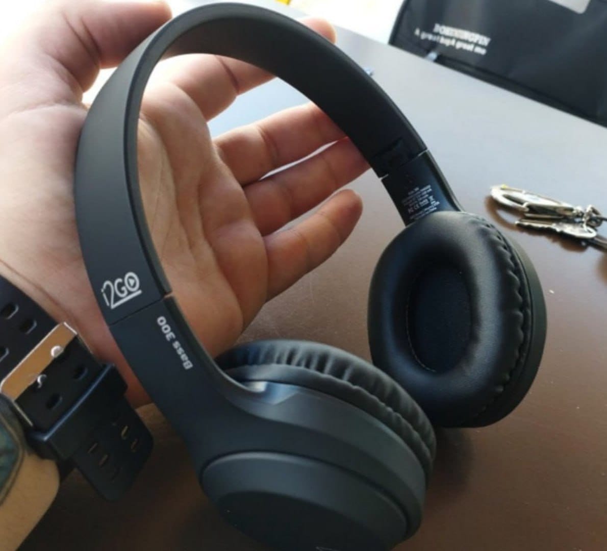 I2GO, Headphone Bass 300, Bluetooth, Microfone Integrado, Controle Multimídia, Até 10h de ba...