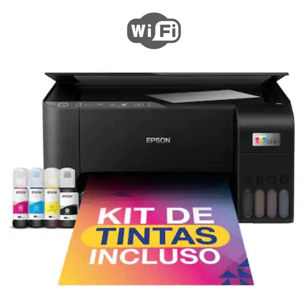 ⚠️ IMPRESSORA MULTIFUNCIONAL JATO DE TINTA ECOTANK EPSON L3250 BIVOLT + KIT DE TINTA