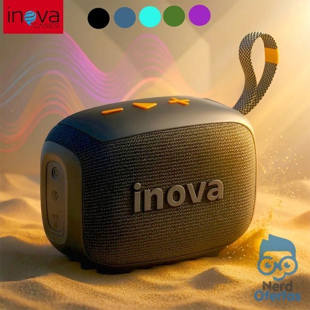➡️ INOVA CAIXA DE SOM BLUETOOTH PORTÁTIL GO 4 À PROVA D 'ÁGUA