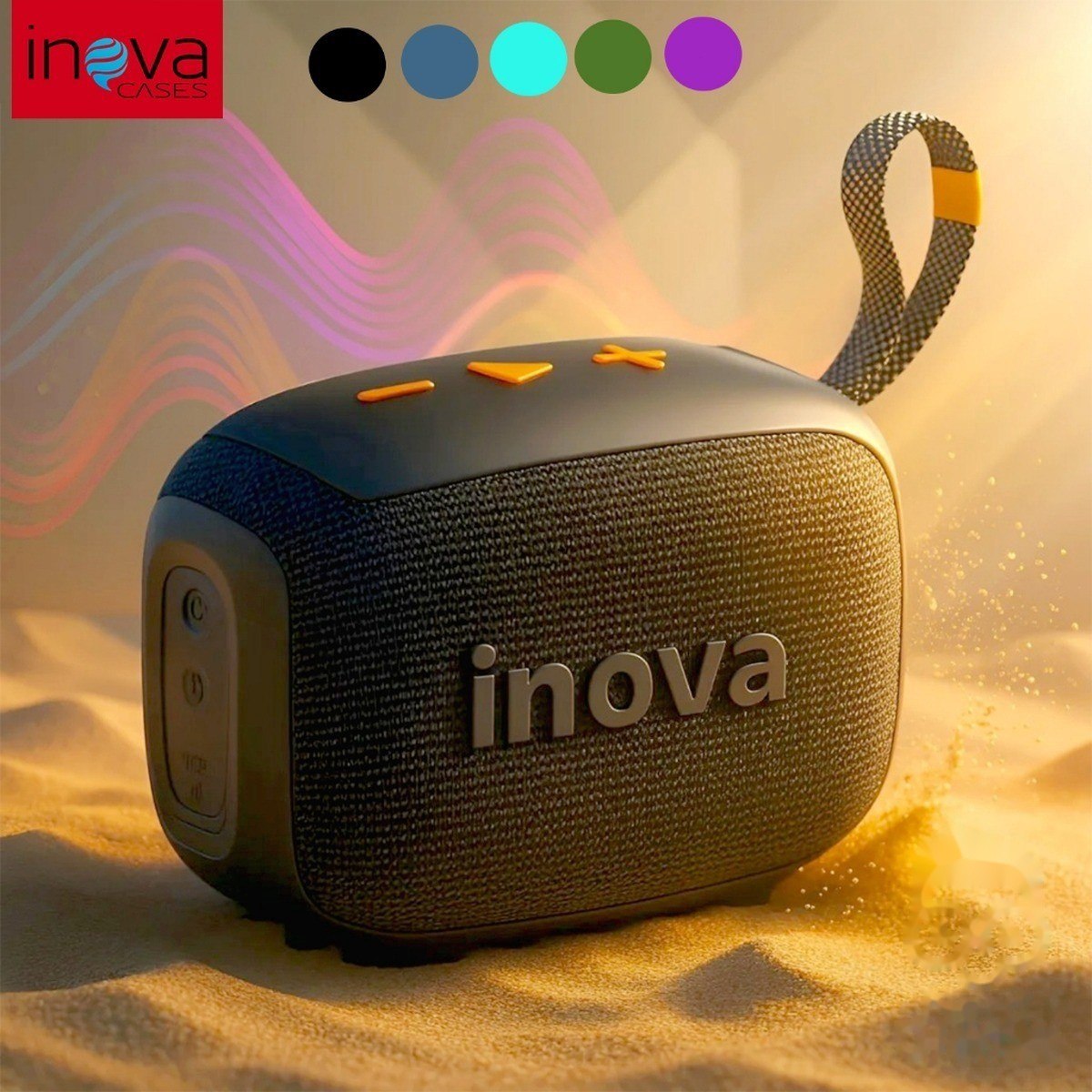 ➡️ INOVA CAIXA DE SOM BLUETOOTH PORTÁTIL GO 4 À PROVA D 'ÁGUA