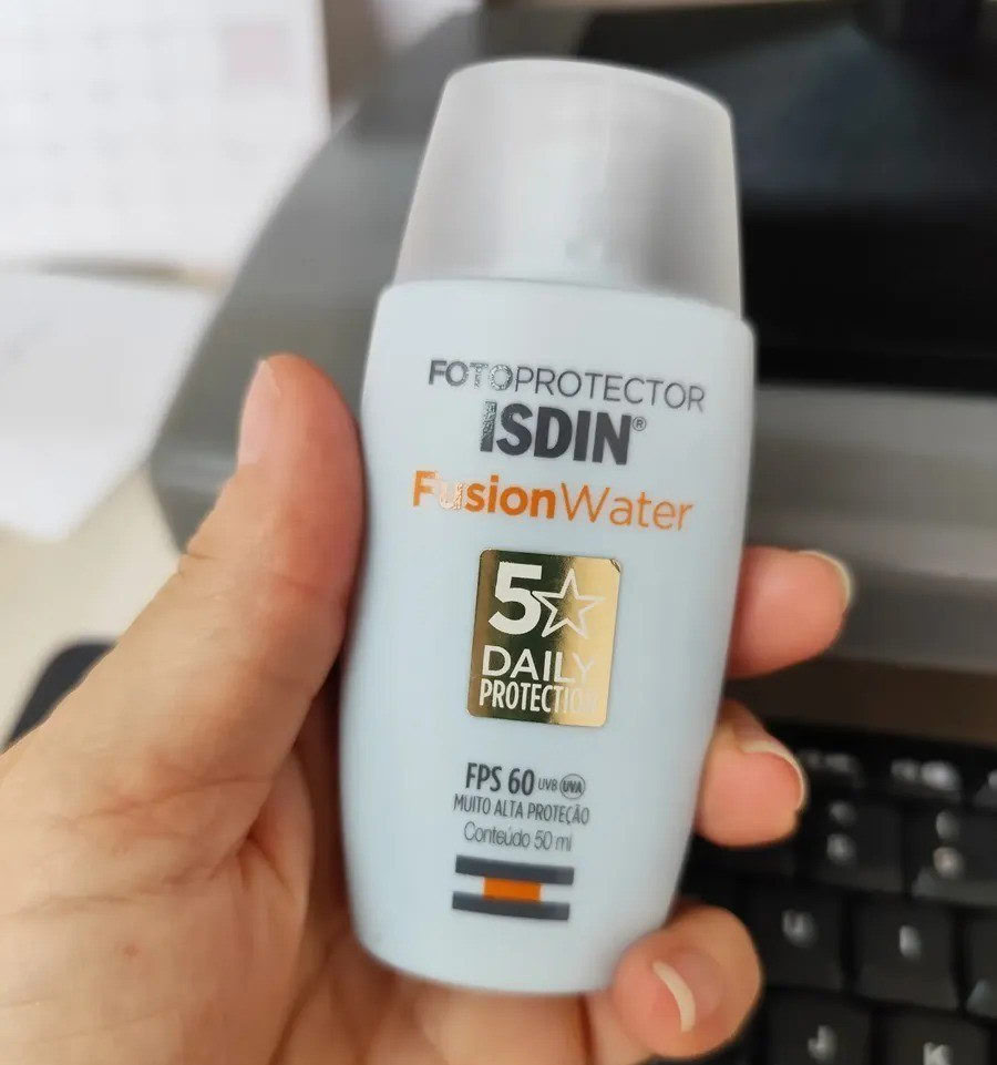 ISDIN Protetor Solar Facial Fusion Water 5 Stars Sem Cor FPS 60 - 50ml