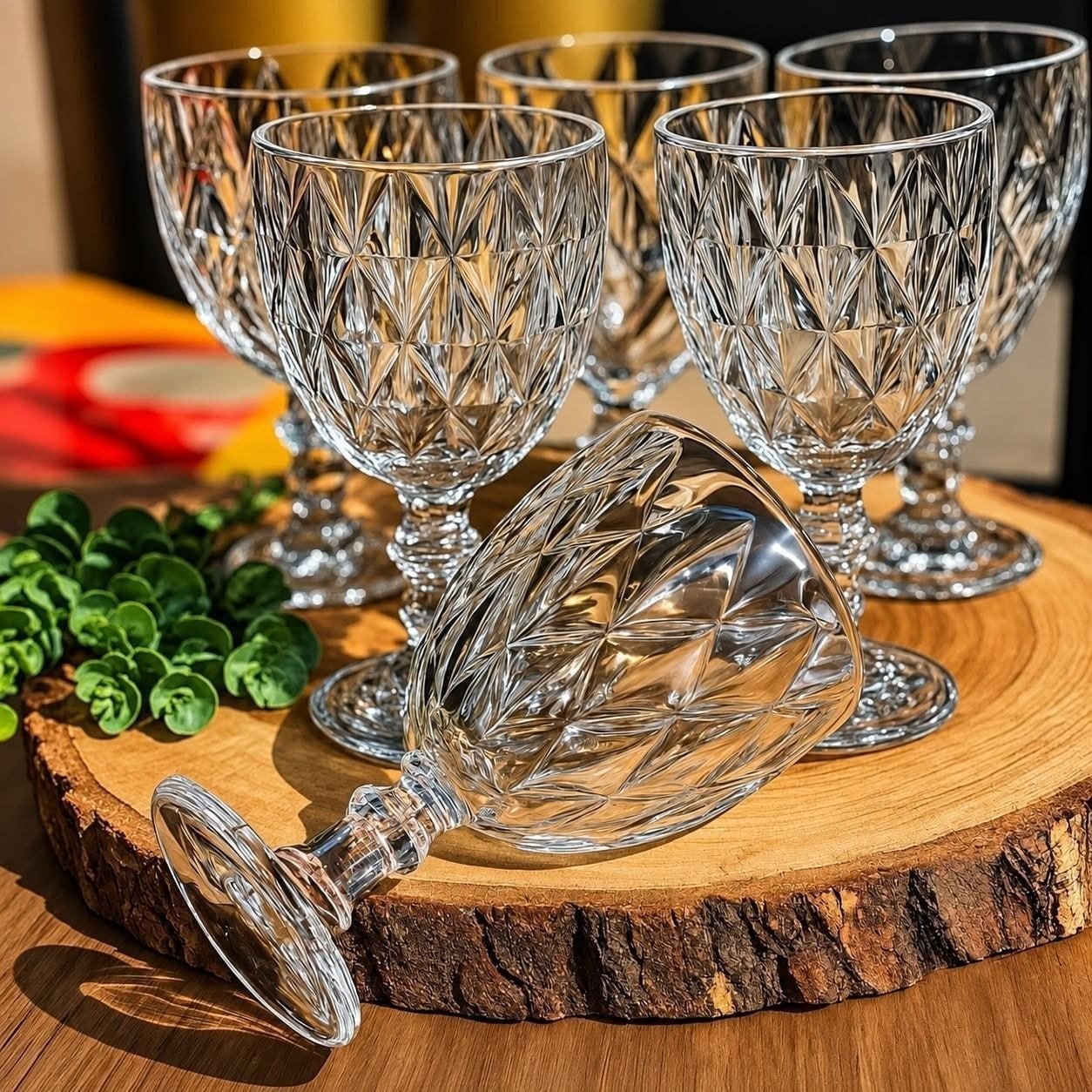 Jogo De Taças Bela Flor Vidro Diamond 330ml C/6