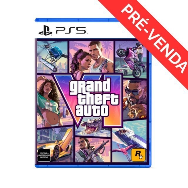 ⚠️ JOGO GRAND THEFT AUTO VI EDIÇÃO STANDARD PS5 (PRÉ-VENDA)