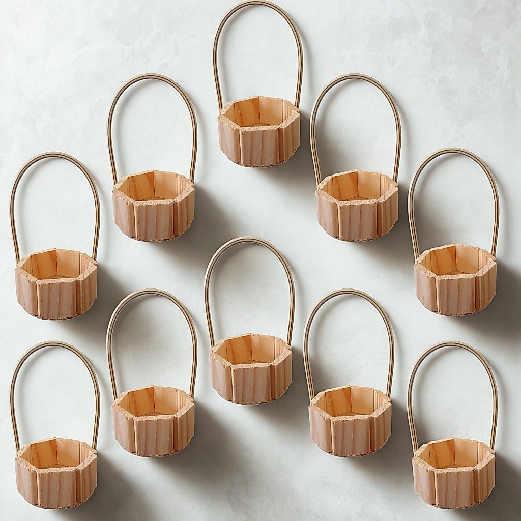 Kit 10 Cestas 11cm Lembrancinhas para Decorações e Presentes