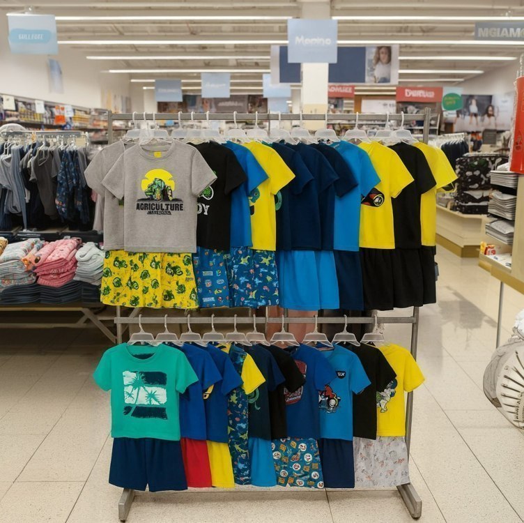 Kit 10 Peças De Roupa Infantil Menino 5camisas+ 5shorts
