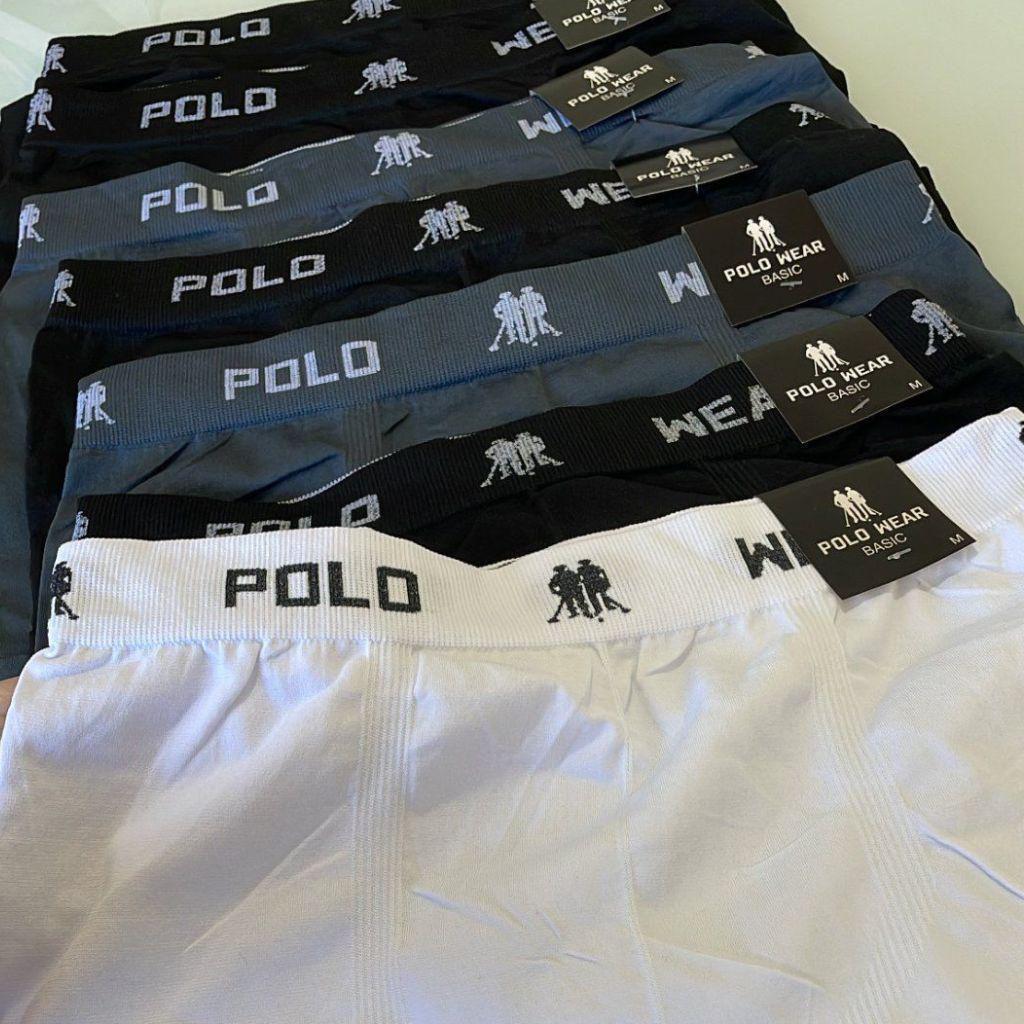 Kit 12 Cuecas Boxer Polo Wear Infantil Microfibra S/ Costura