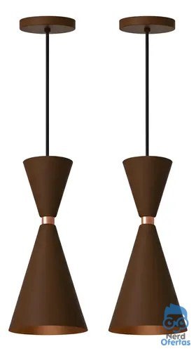 ⚠️ Kit 2 Pendente Lustre Mini Moscou 30cm Balcao Gourmet Full