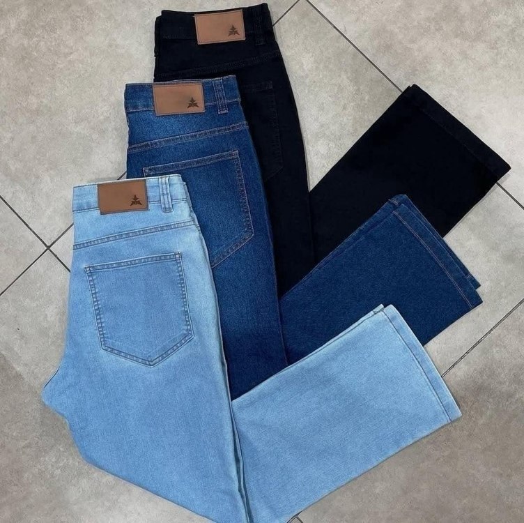 Kit 3 Calças Jeans Masculina Com Elastano Original Nf
