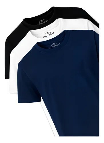 ⚠️ Kit 3 Camisetas Masculinas Polo Wear