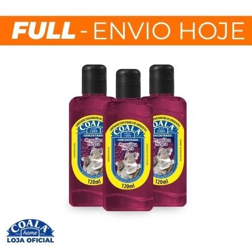 🆘KIT 3 LIMPADORES COALA ORQUÍDEA NEGRA 120 ML