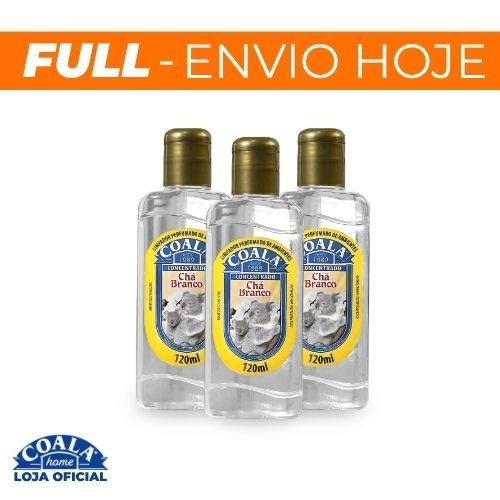 🆘KIT 3 LIMPADORES DE AMBIENTES COALA CHÁ BRANCO - 120ML