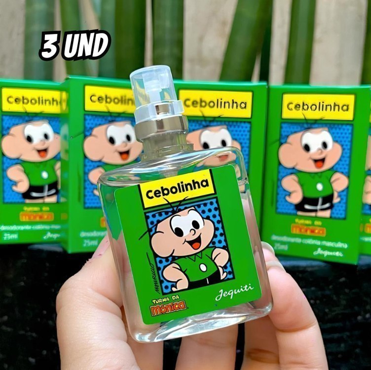 Kit 3 Perfumes Cebolinha Jequiti 25ml Infantil Turma da Mônica Colônia Masculina Kit Present...