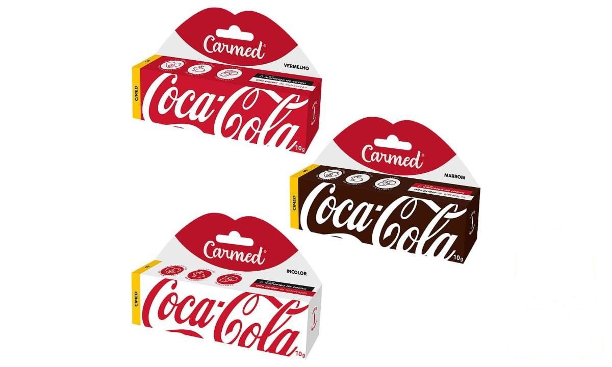➡️ KIT 3 UND HIDRATANTE LABIAL CARMED COCA-COLA 10G