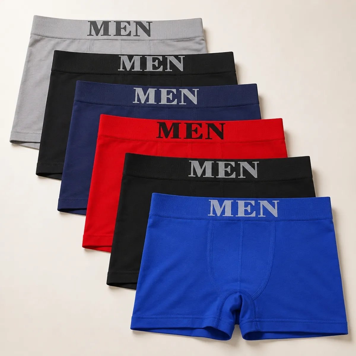 Kit 5 Cueca Boxer Masculina Microfibra Cueca Box De Adulto*
