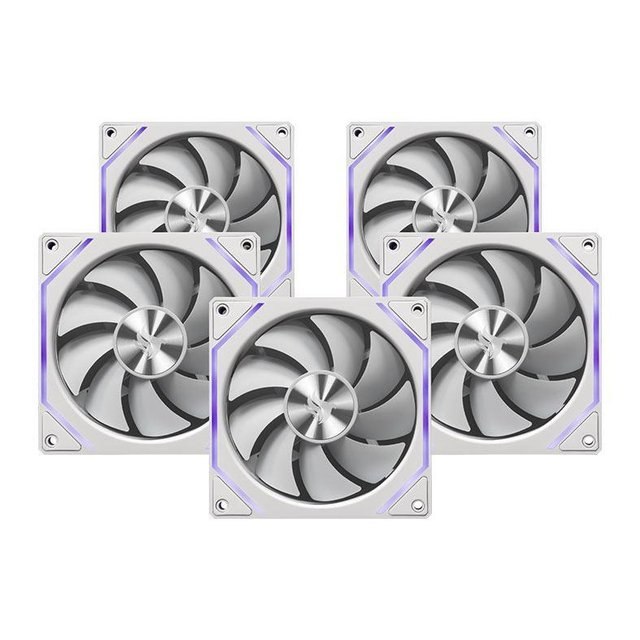 ➡️ KIT 5 VENTOINHAS PICHAU VENTUS NX, ARGB, 5X120MM, BRANCO, PCH-VTNX5-WH01