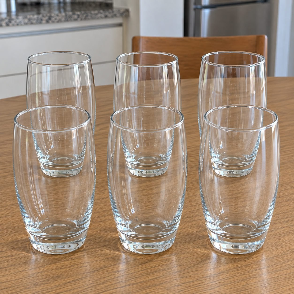 Kit 6 Copos Oca Nadir 300ml Vidro para Água e Suco