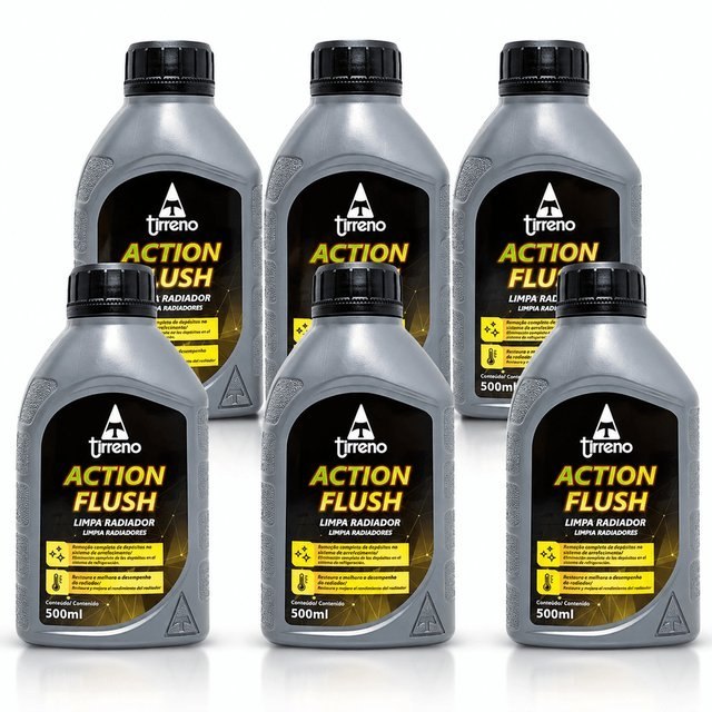 ➡️ KIT 6 UNIDADES LIMPA RADIADOR ACTION FLUSH TIRRENO