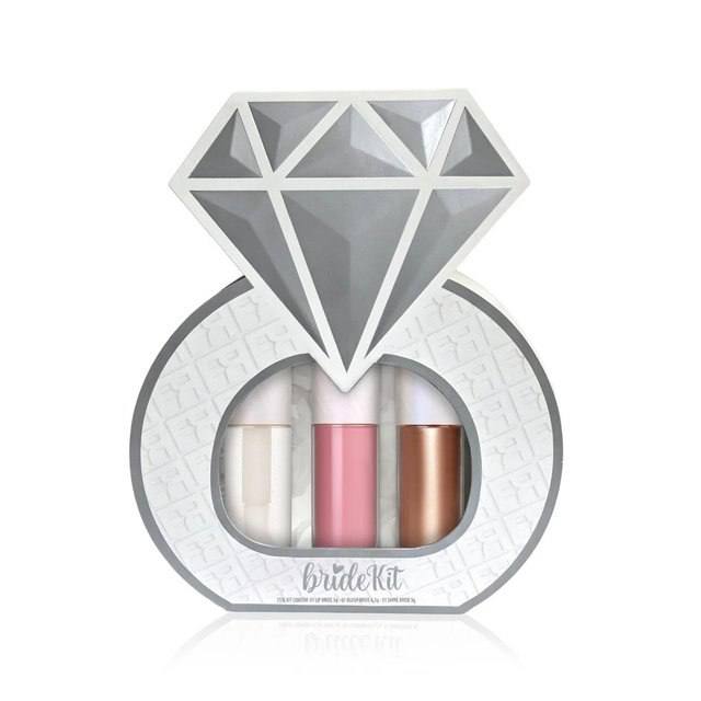 ➡️ KIT BRIDE FRANCINY GLOSS ILUMINADOR E BLUSH CASAMENTO PRATA