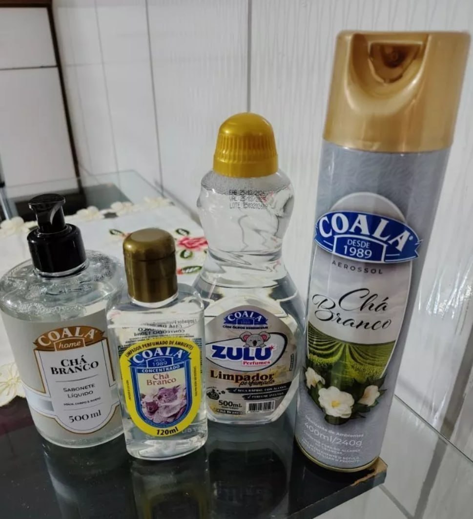 Kit Casa Limpa Coala/Zulu Perfumes - Chá Branco