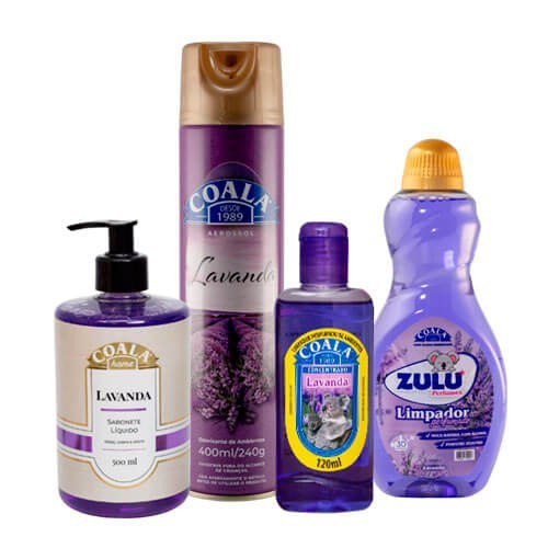 KIT CASA LIMPA COALA/ZULU PERFUMES - LAVANDA
