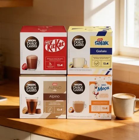 Kit Chocolates Dolce Gusto 40 cápsulas - KitKat, Alpino, Galak e Nesquik
