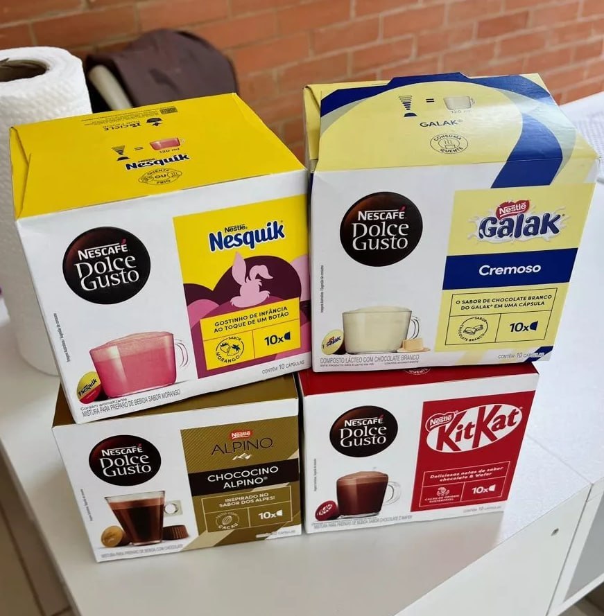 Kit Chocolates Dolce Gusto 40 cápsulas - KitKat, Alpino, Galak e Nesquik