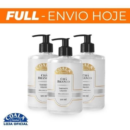 ➡️ KIT COALA 3 SABONETES LÍQUIDO CHÁ BRANCO 500ML