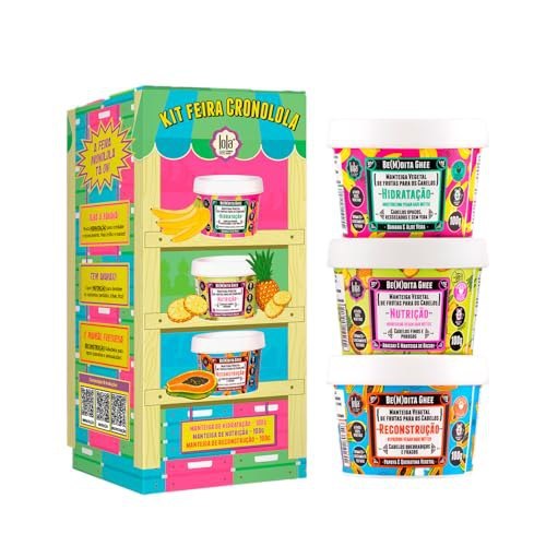 Kit Cronograma Capilar Lola Cosmetics Be(m) Dita Ghee, 3 Produtos